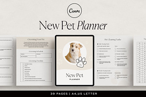New Pet Planner Canva