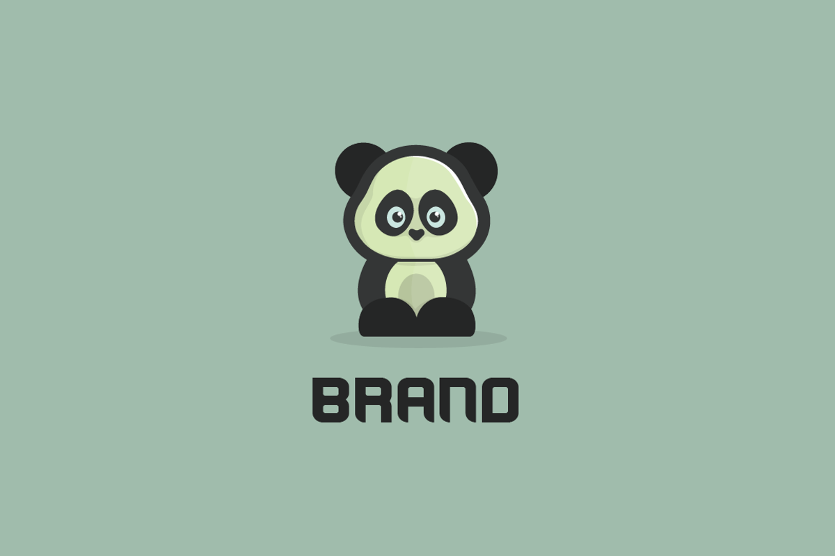 Cute Panda Logo, a Branding & Logo Template by LogoFarm
