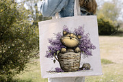 Whimsical Spring Cat Clipart Bundle, a Seasonal Illustration by Canvas Craft (Thumbnail 7 of 7)