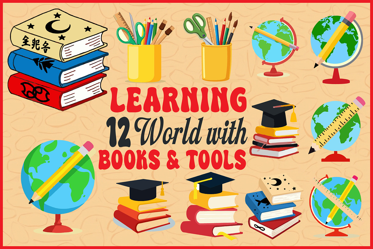 Learning World Clipart Set, an Object Graphic by Designs_River (Photo 1 of 13)
