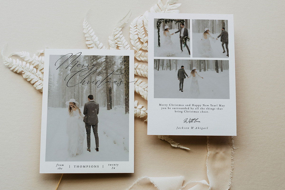 Christmas Card Template CC212, a Card Template by Always Templates (Photo 1 of 3)