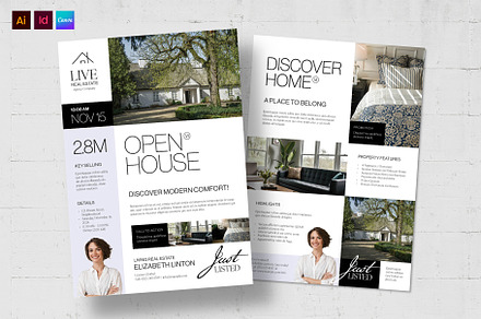 Open House Flyer Template, a Flyer Template by BrandPacks
