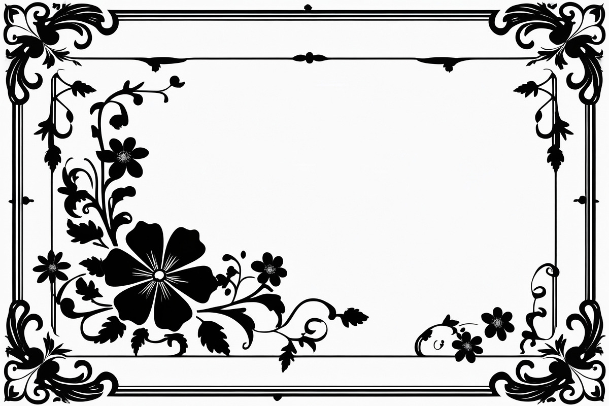Decorative Frame Silhouette, an Illustration by musafir_fashion (Photo 4 of 9)