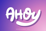 AHOY FONT, a Handwritten Font by NendesKombet Studio (Thumbnail 1 of 10)
