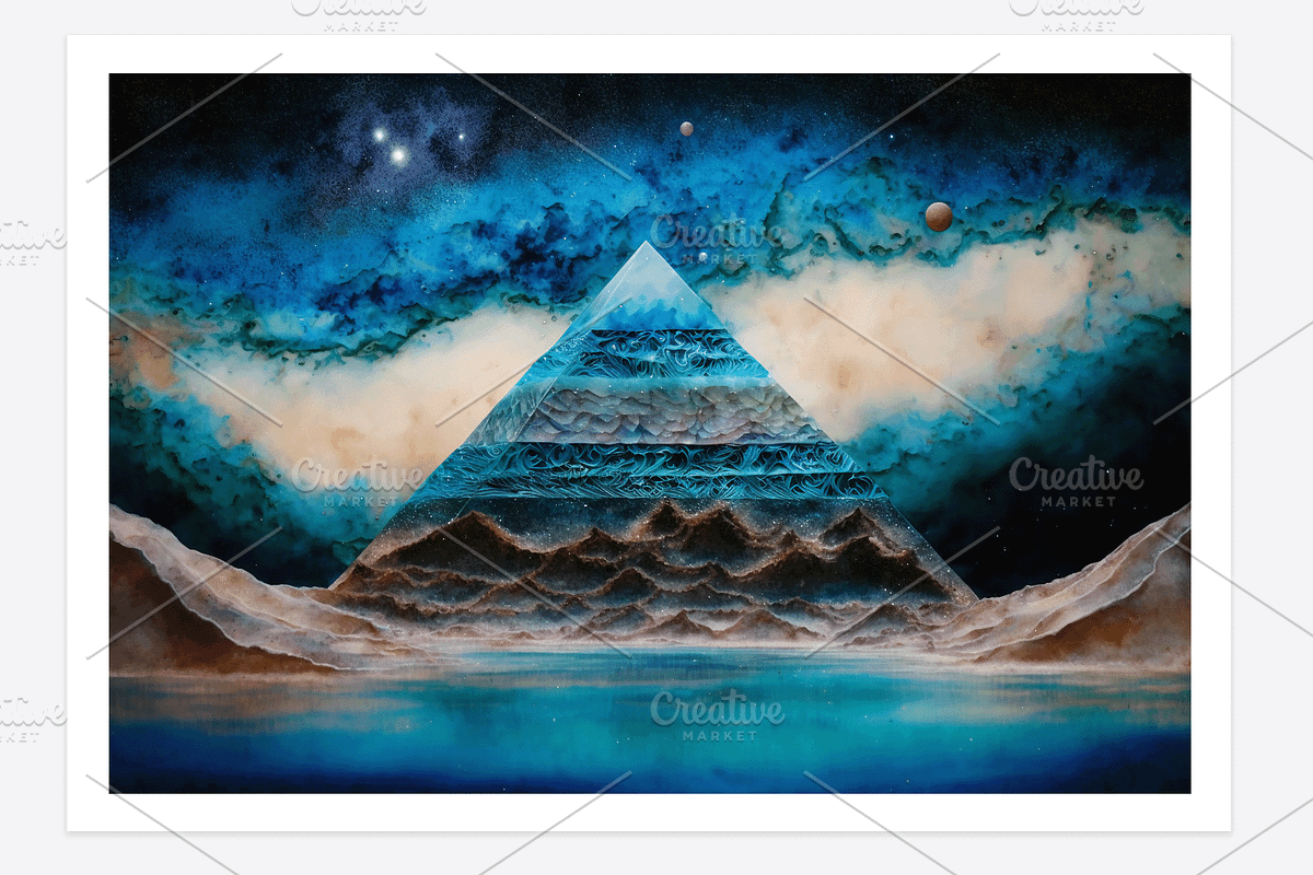Piwa Collection · The Pyramid, a Decorative Illustration by milatovar (Photo 11 of 17)
