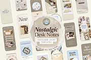 Nostalgic Desk Notes Instagram Story, a Social Media Template by Hell Yeah Designs (Thumbnail 1 of 7)