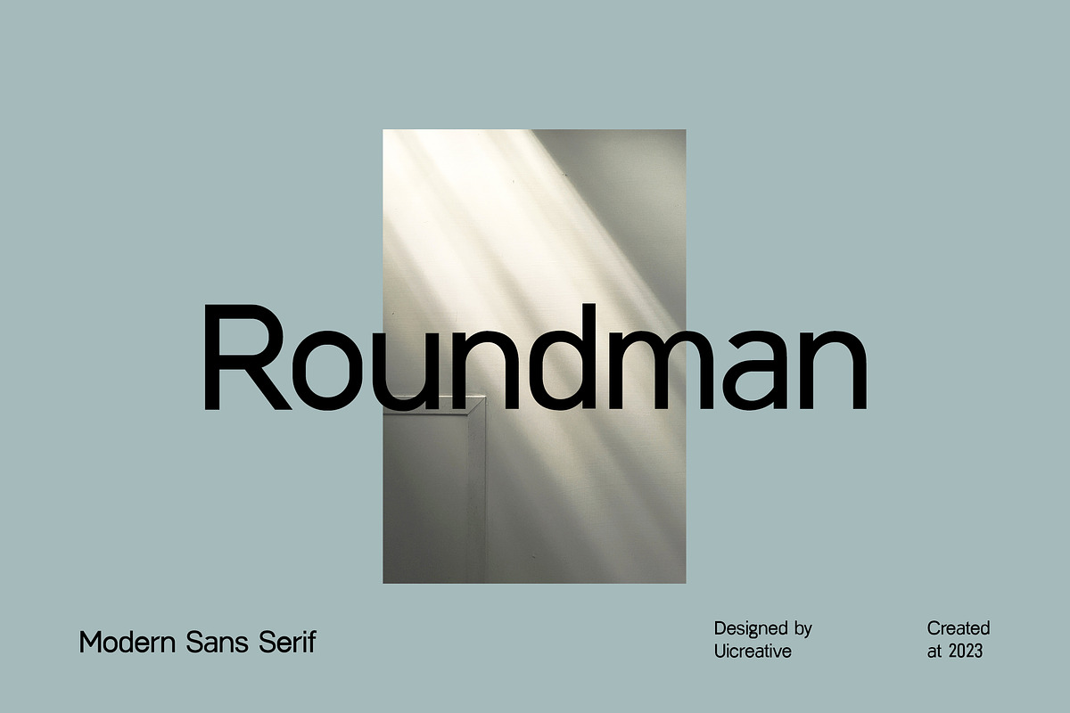 Roundman Modern Sans Serif Font, a Sans Serif Font by UICreative (Photo 1 of 13)