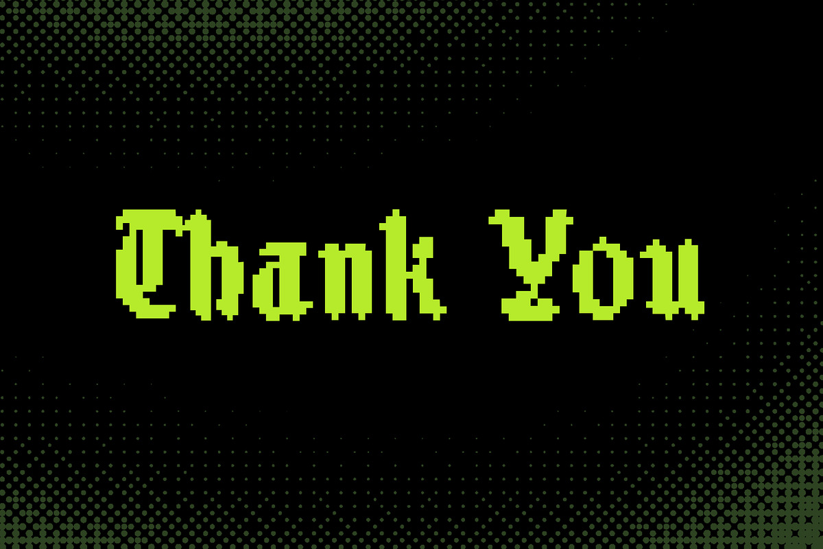 Blackbit Pixelated Blackletter Font, a Blackletter Font by Angin Studio (Photo 15 of 15)