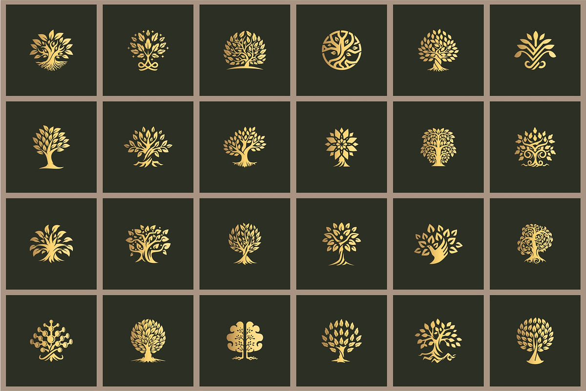 Tree Collection Logo, a Branding & Logo Template by Logosava (Photo 9 of 11)