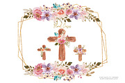 Rustic Wood Cross clipart, an Illustration by Sunflower Day Love (Thumbnail 3 of 5)