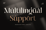 Vibing - Modern Serif Stencil Font, a Serif Font by Sensatype (Thumbnail 12 of 12)