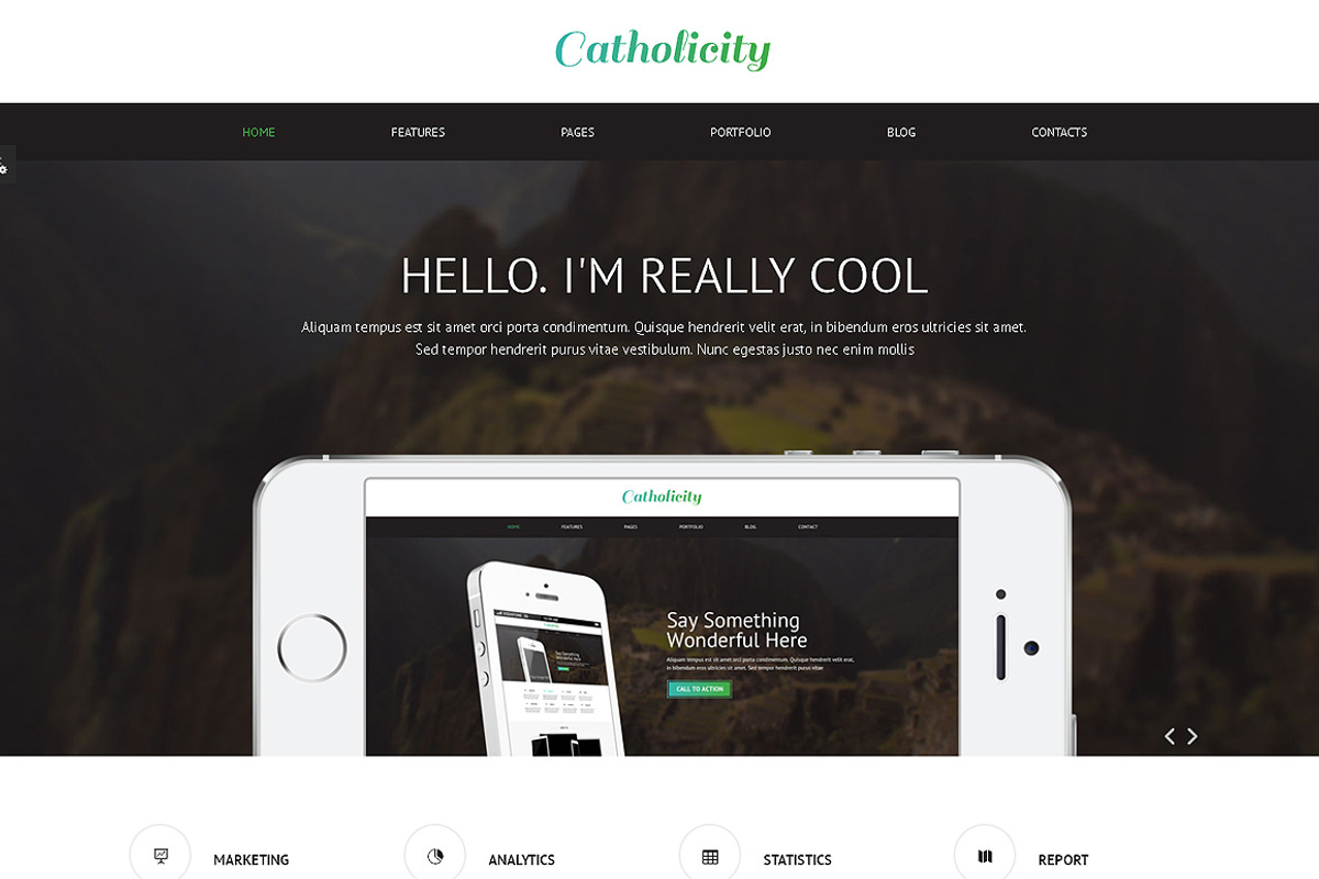 Catholicity Bootstrap  Site Theme, a Bootstrap Template by IceTemplates (Photo 2 of 4)