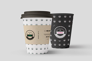 Coffe Paper Cups Mock-up 1