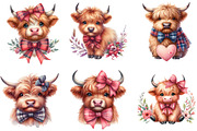 Cute Highland Western Cow, an Illustration by DreamCafeArt (Thumbnail 2 of 5)