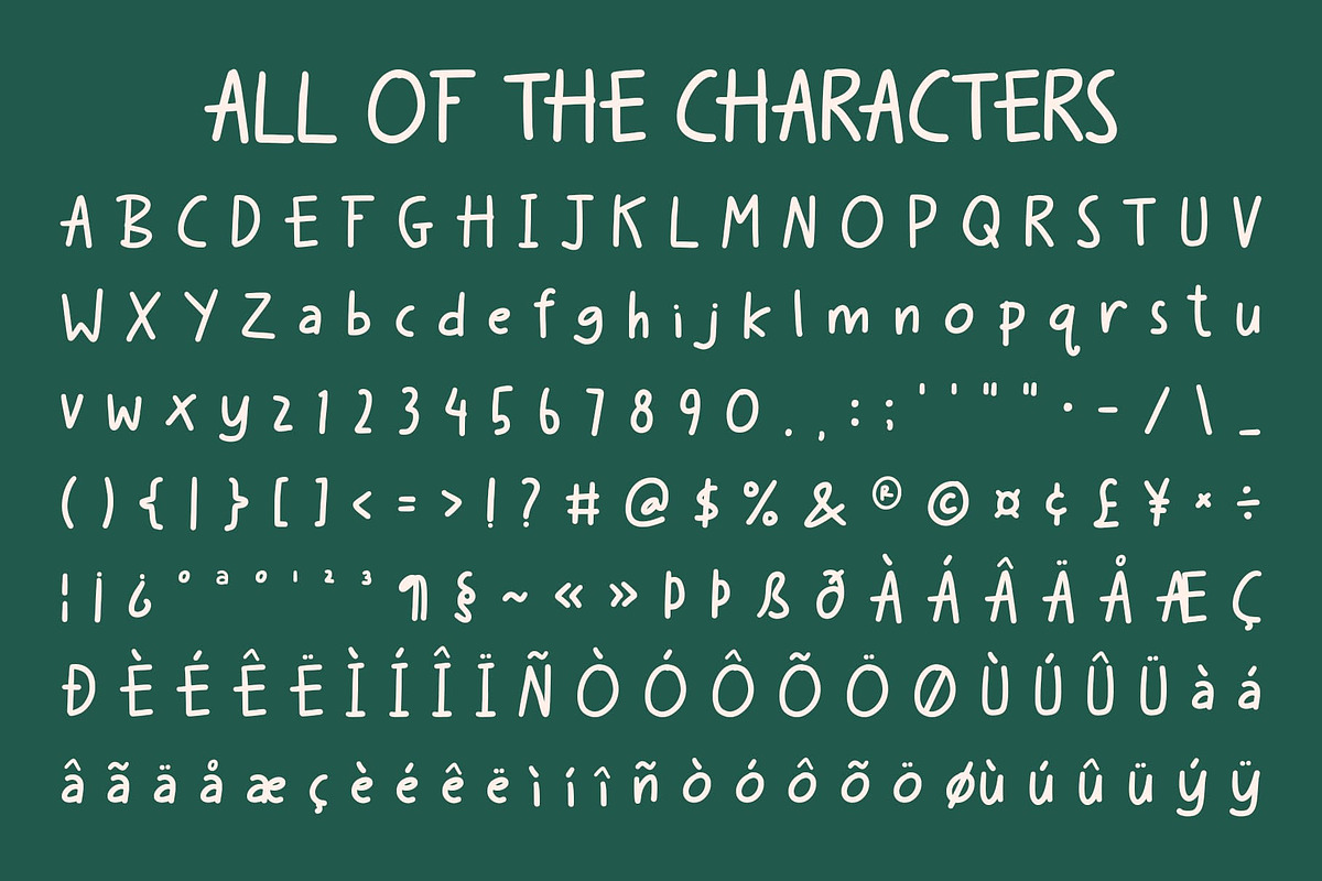 CS Andover–Playful Handwritten Font, a Handwritten Font by Craft Supply Co. (Photo 8 of 8)