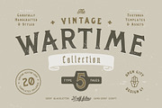 The Vintage Wartime Collection, a Font by OPENCITYDESIGNCO (Thumbnail 1 of 25)