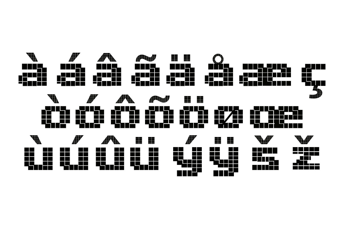Dot Monolith Brutal, a Symbol Font by Art StoreID (Photo 5 of 10)