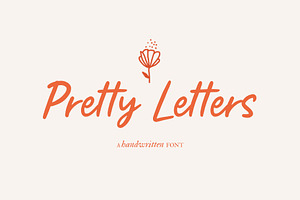 Pretty Letters / Handwritten Font