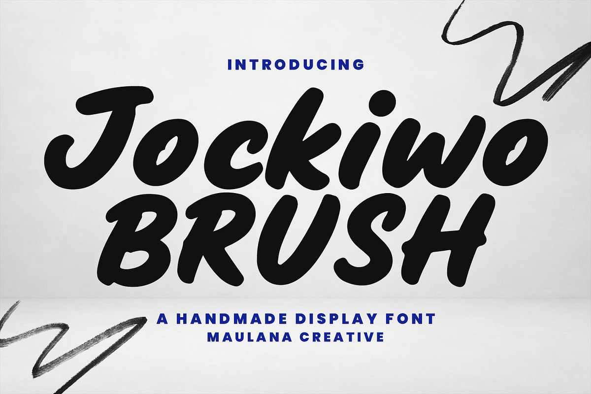 Jockiwo Casual Handmade Display Font, a Handwritten Font by Maulana Creative (Photo 1 of 7)