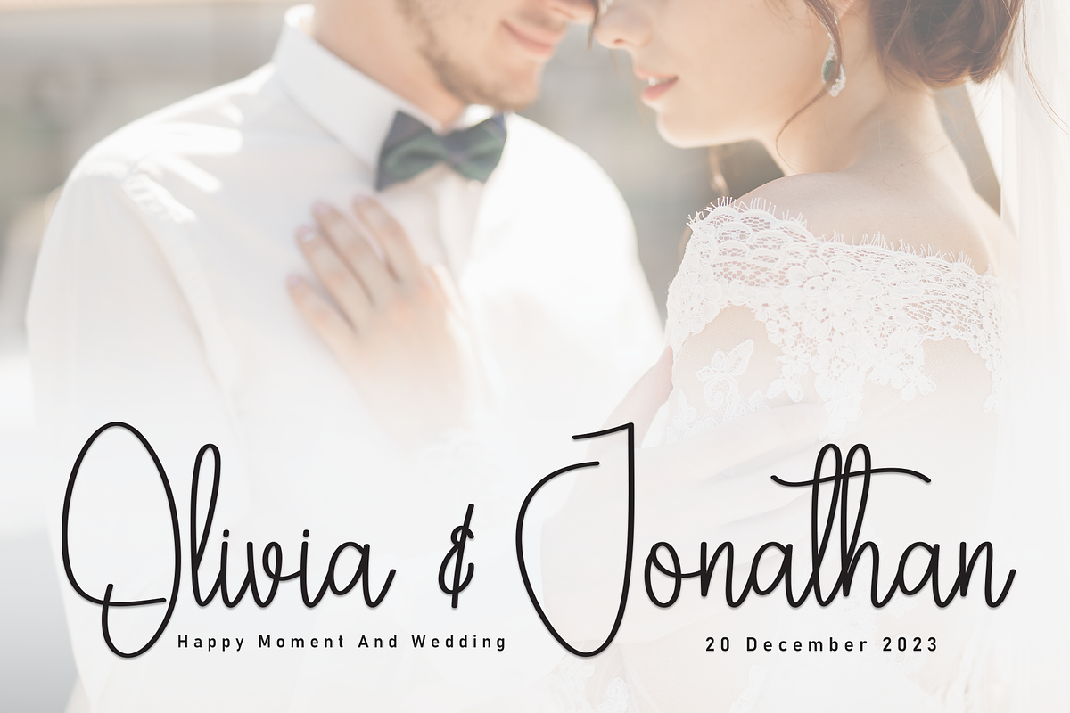 Saturday | Script Font preview 4