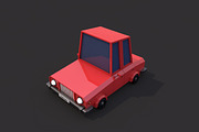 Low Poly Family Car, a Cars & Vehicle 3D Model by CreativeeArt (Thumbnail 1 of 8)