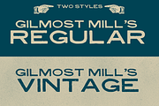 Gilmost Mill's TP, a Font by Thundr Co. (Thumbnail 3 of 5)