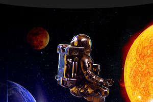 3D Mockup Space Astronaut 25