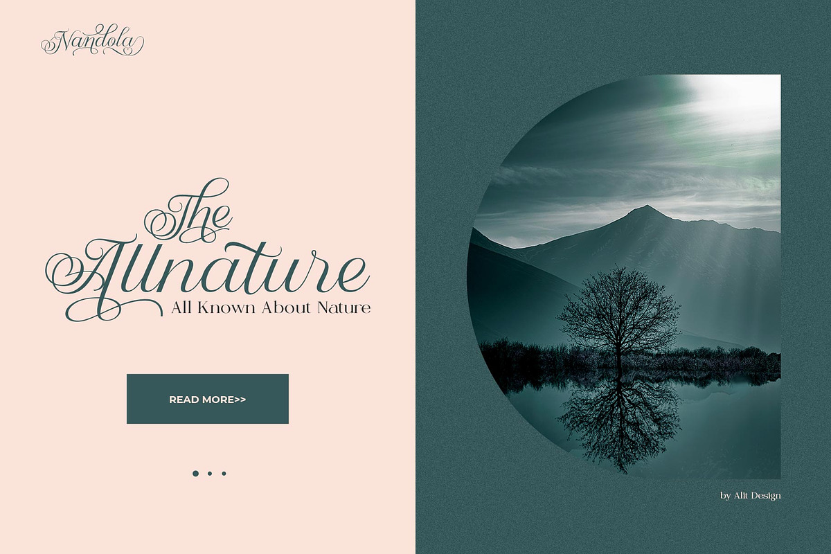 Nandola Typeface, a Script Font by alit design (Photo 2 of 16)