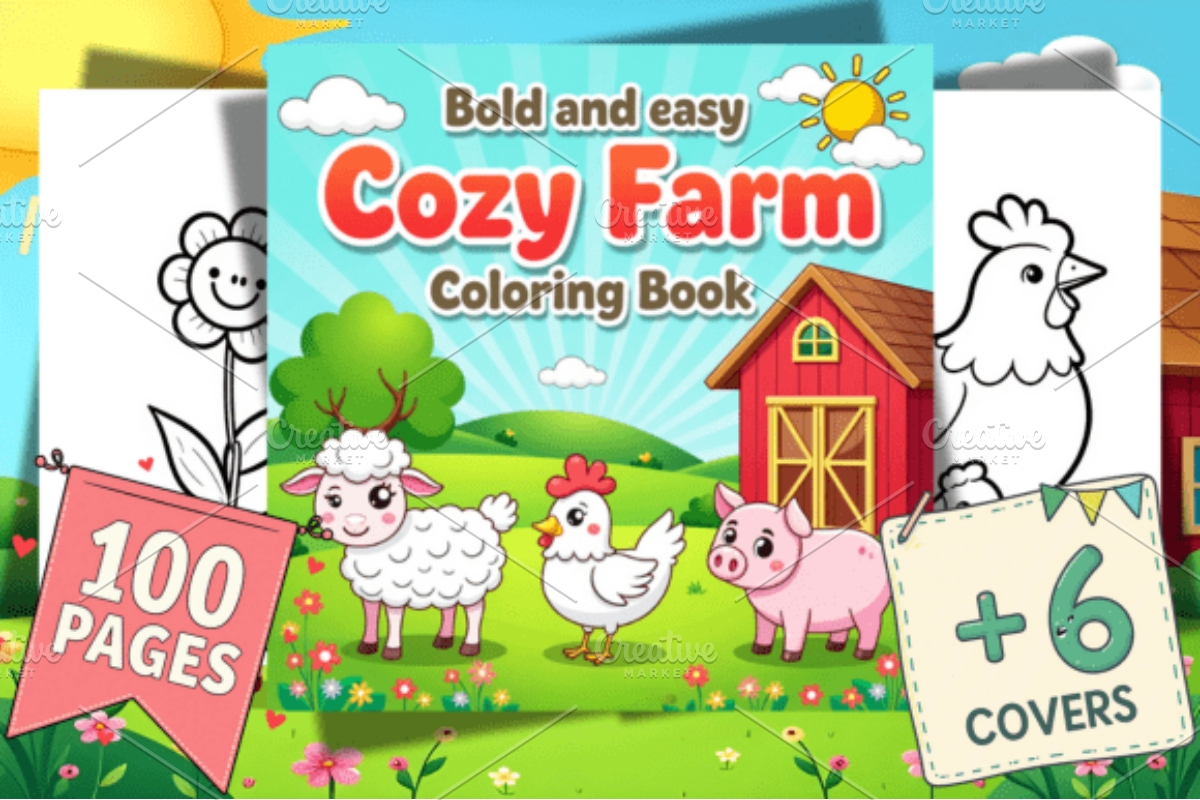 Bold and Easy Cozy Farm, an Animal Illustration by Ink Gallery (Photo 1 of 4)