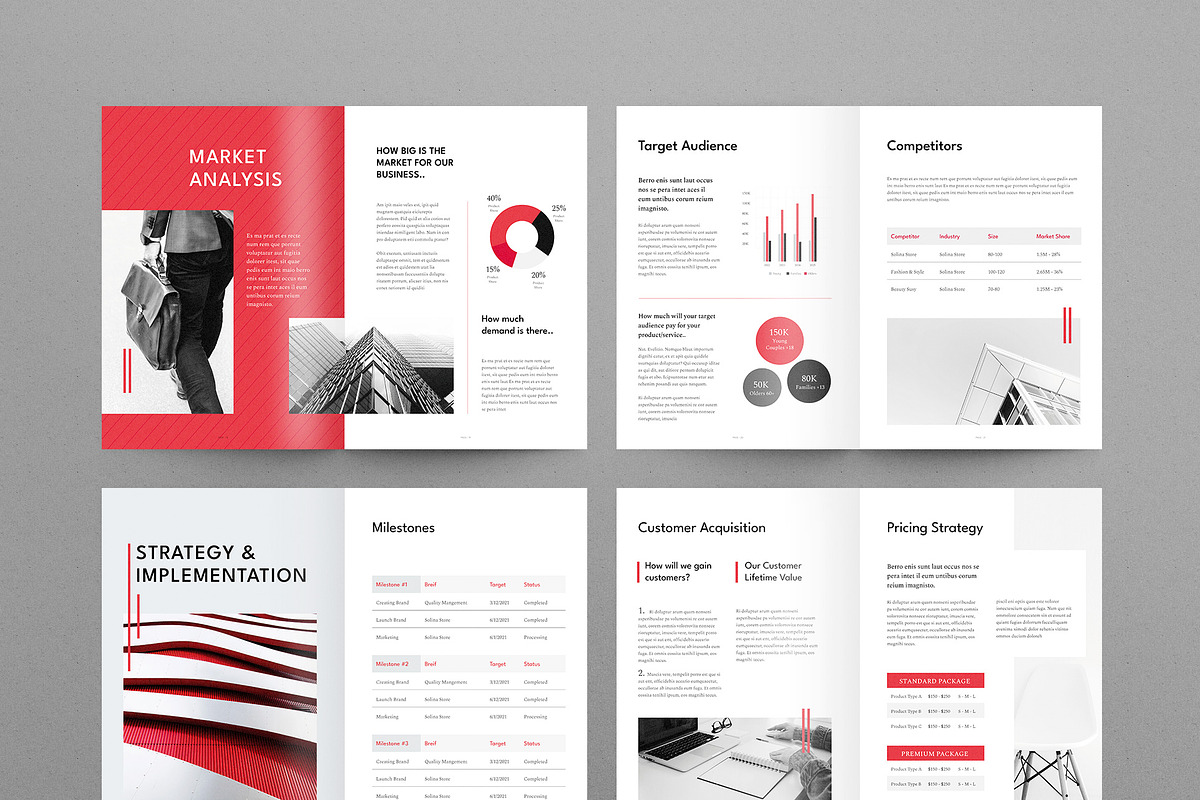 Business Plan | Docx | Canva | INDD, a Brochure Template by BrochuresFactory (Photo 5 of 7)