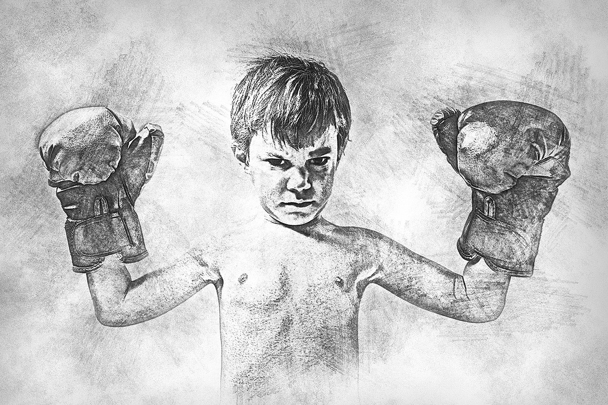 Chalk Sketch Photoshop Action, an Action Add-On by UnicDesign (Photo 3 of 12)