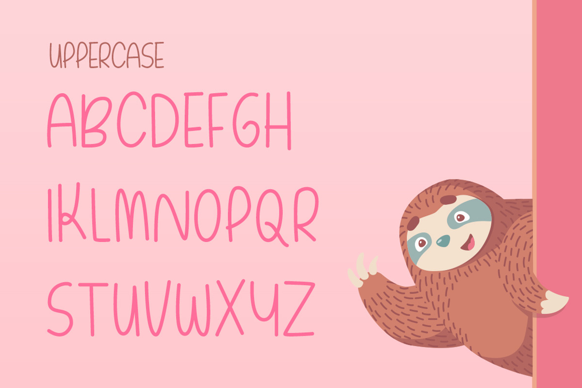 Lazy Cuties Font preview 5
