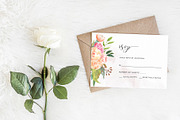 Wedding RSVP Card Canva Template, a Stationery Template by ShineOnWedding (Thumbnail 4 of 8)