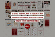 Bachelorette Itinerary – Canva, a Stationery Template by TrendyliciousStore (Thumbnail 2 of 6)