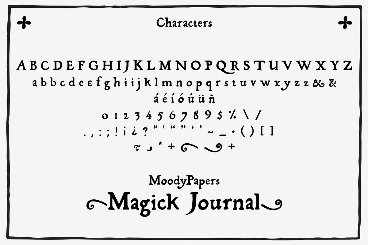 Magick Journal - Hand Drawn Font preview 4