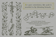Floriated Borders Vectors, an Object Graphic by MiksKS (Thumbnail 5 of 11)