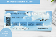 Editable Boarding Pass Template, a Card Template by YasdeyDesigns (Thumbnail 6 of 7)