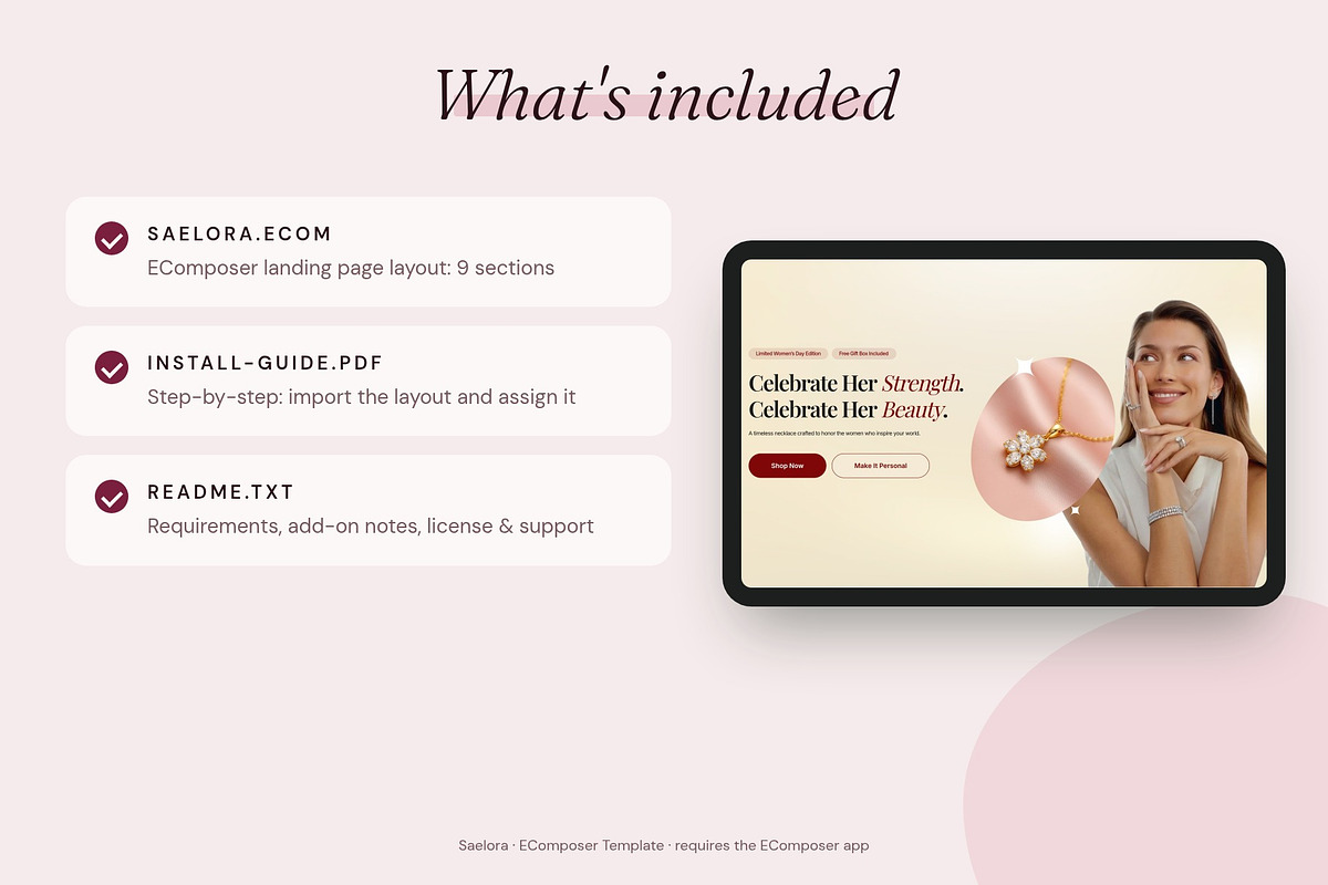 Saelora - Shopify EComposer Template, a Shopify Template by Boost Convert (Photo 3 of 11)
