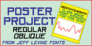 Poster Project JNL, a Sans Serif Font by Jeff Levine Fonts (Thumbnail 1 of 5)