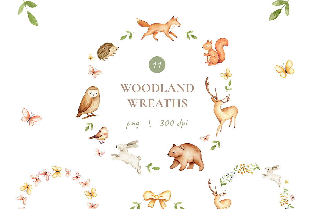 Woodland Watercolor Illustrations, an Animal Illustration by Liliia Polos Illustration (Photo 6 of 16)