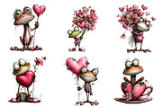 Whimsical Valentine Frog Clipart, an Illustration by Dream Creation (Thumbnail 2 of 7)