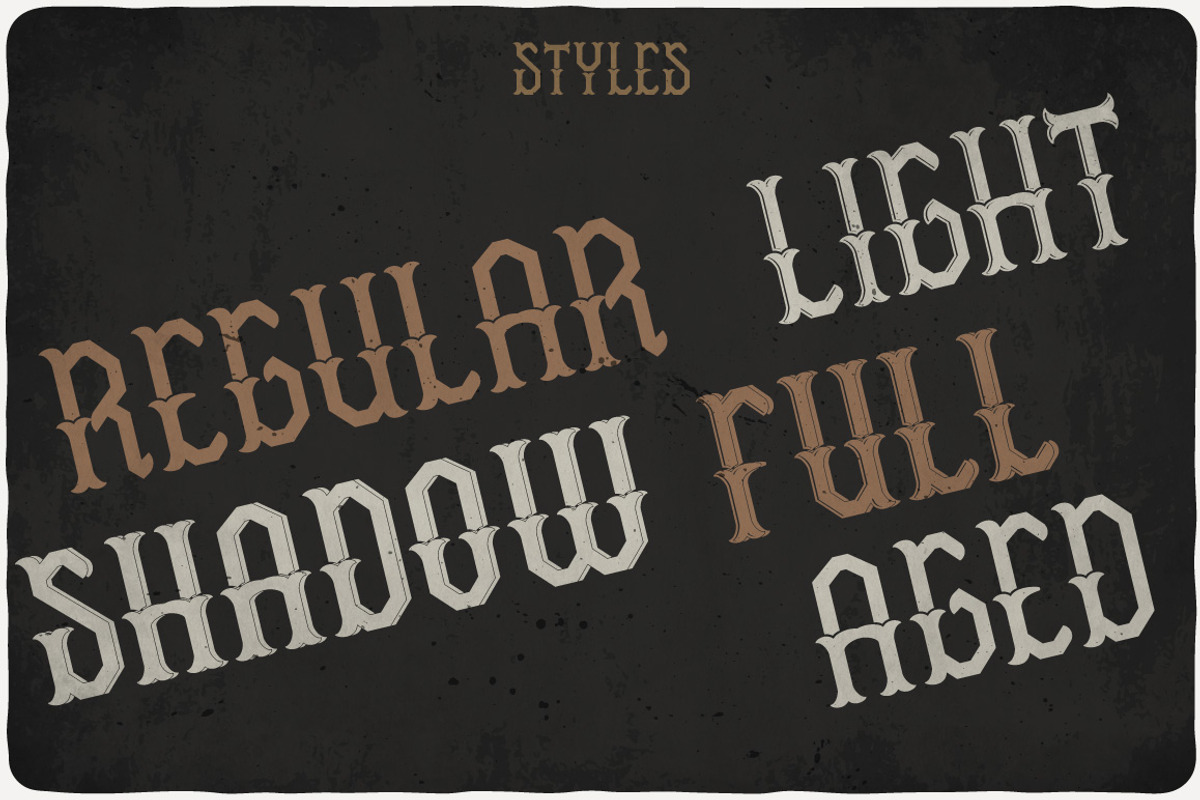 Oldshore Whiskey Typeface preview 4
