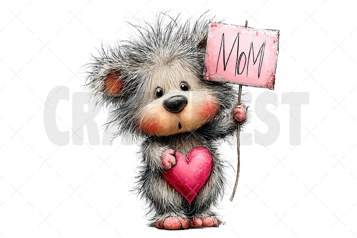 Mother's Day Teddy Bear Clipart, an Illustration by Craft Nest (Photo 10 of 12)