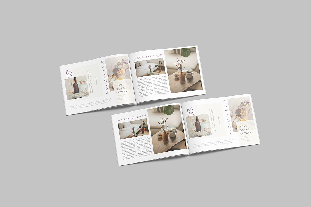 A4 Landscape Magazine Mockup, a Books & Magazine Mockup by lamorastudio (Photo 9 of 11)