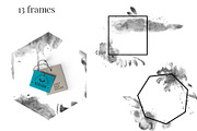Black Ink Flowers and Watercolor, an Illustration by WBS Design (Thumbnail 20 of 26)