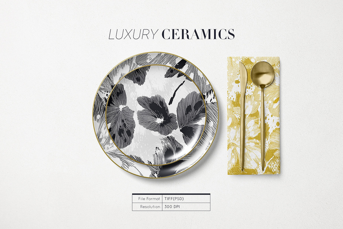 Mono Chic Abstract Floral Pattern, a Pattern Graphic by TSTUDIO (Photo 13 of 14)