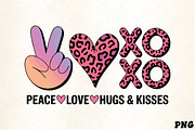 Peace love hugs kisses leopard print, an Illustration by CrexoraLab (Thumbnail 2 of 4)