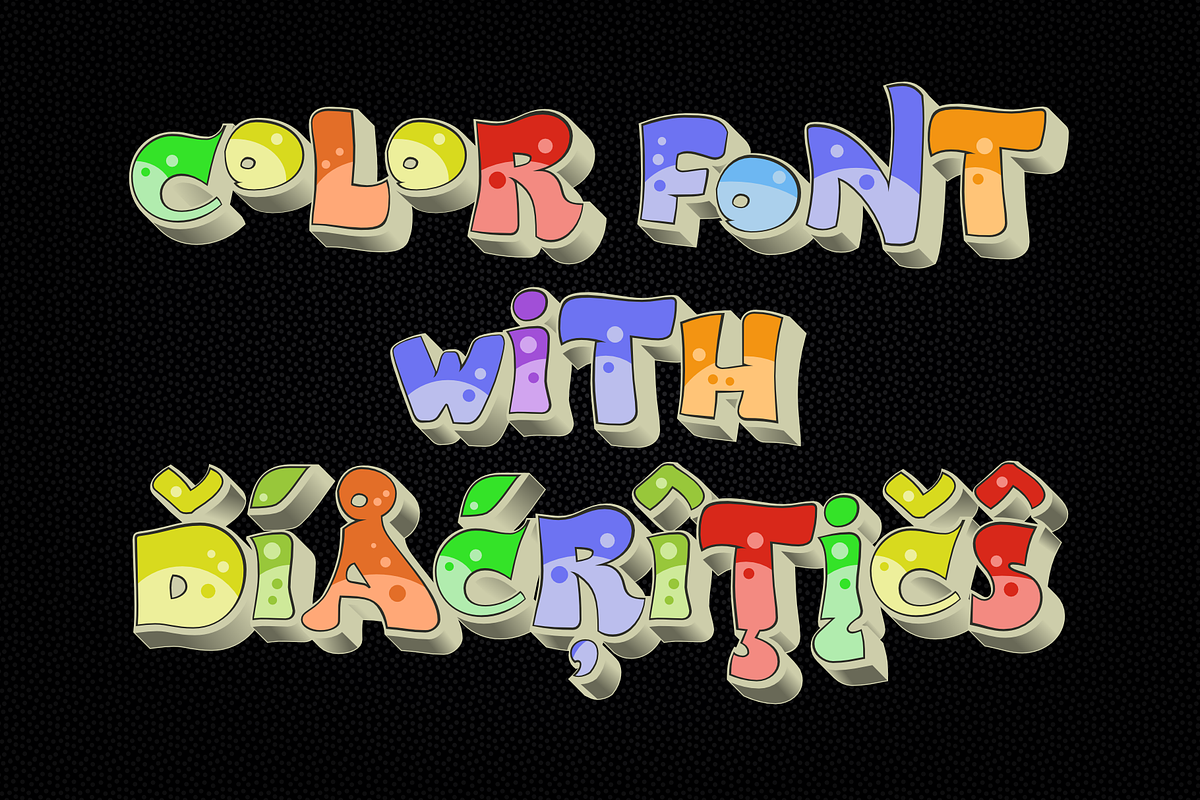 color font BigPartyO3 preview 3