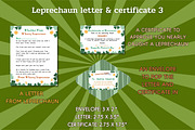 4 Leprechaun Letter&Certificate sets, a Print Template by Adalin Shop (Thumbnail 5 of 8)