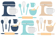 Blue Kitchen Baking Clipart, an Illustration by Amanda Ilkov (Thumbnail 3 of 4)